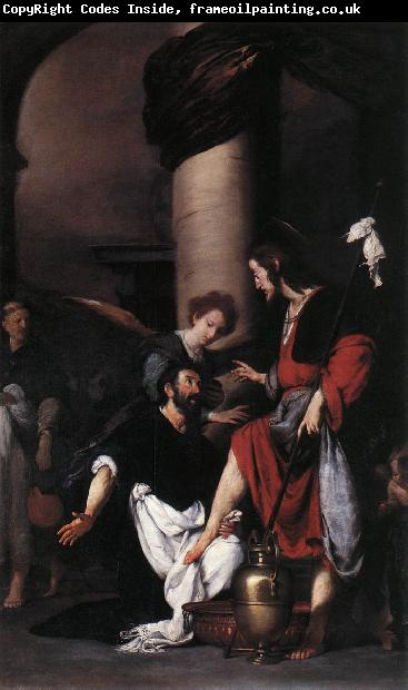 STROZZI, Bernardo St Augustine Washing the Feet of Christ  fg